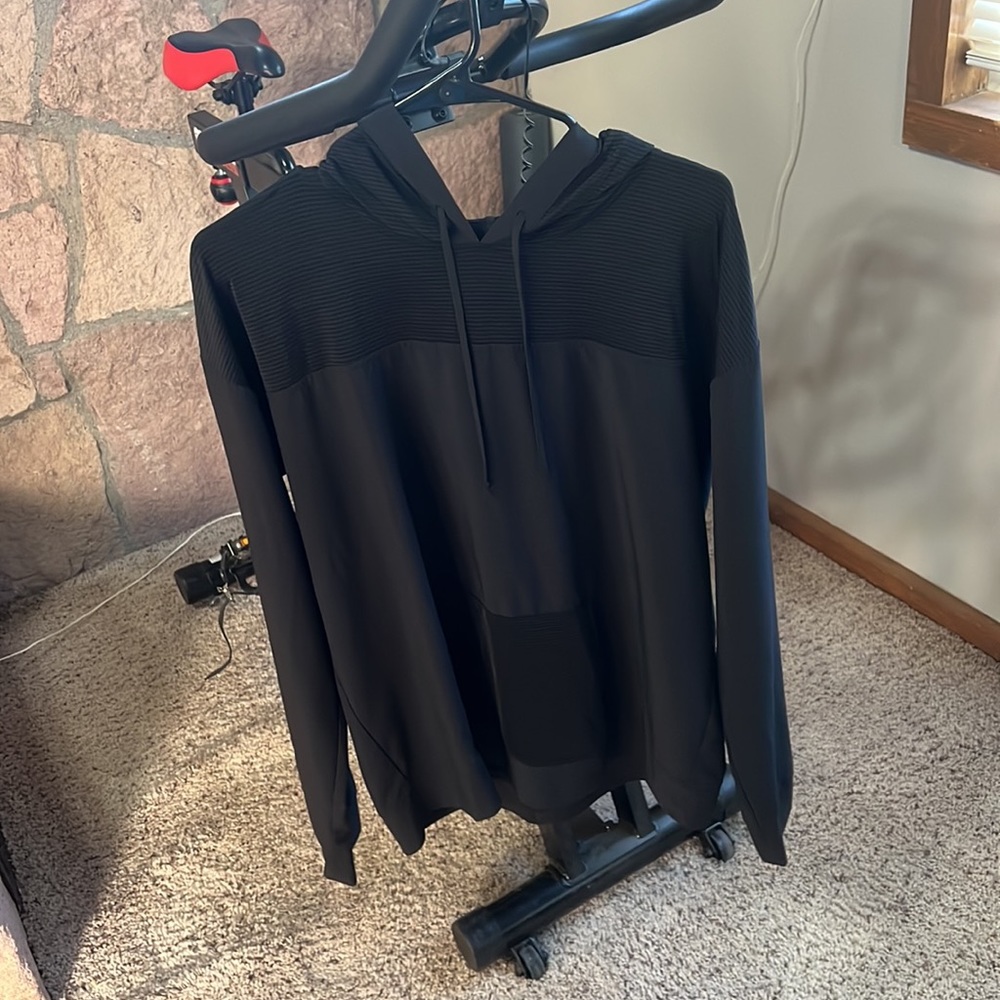 Victoria’s Secret sport black hoodie black stripe women’s medium